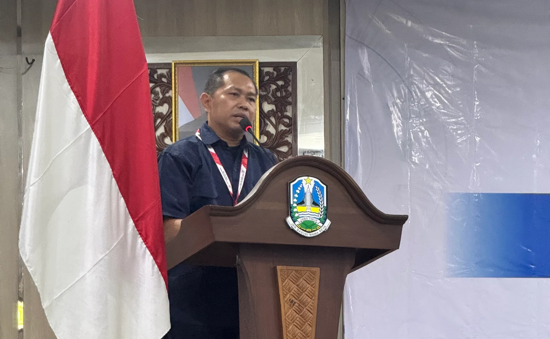 Sekjend FPRB Jawa Timur memberikan sambutan