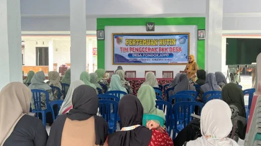 Pertemuan Rutin Tim Penggerak PKK Desa (Sumber: KKN-K Desa Pondokjoyo)