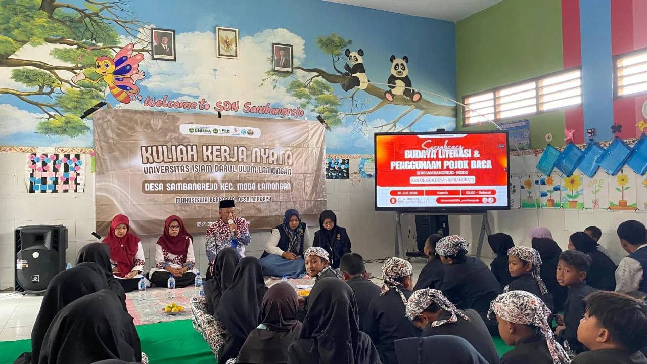 Sambutan oleh Pak Mufidyanto selaku Kepala Sekolah SD Negeri Sambangrejo.