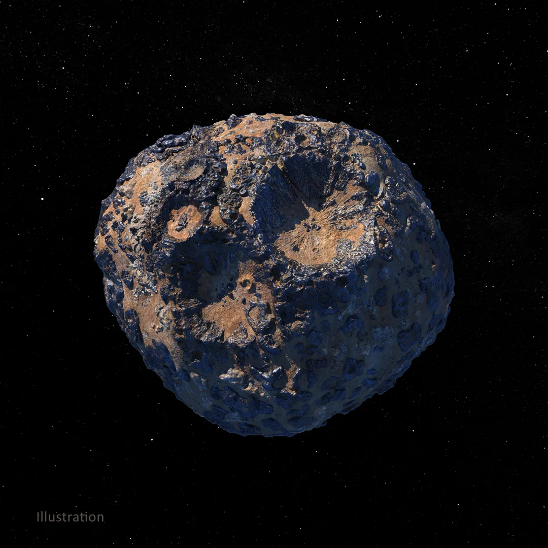 Ilustrasi Asteroid Psyche