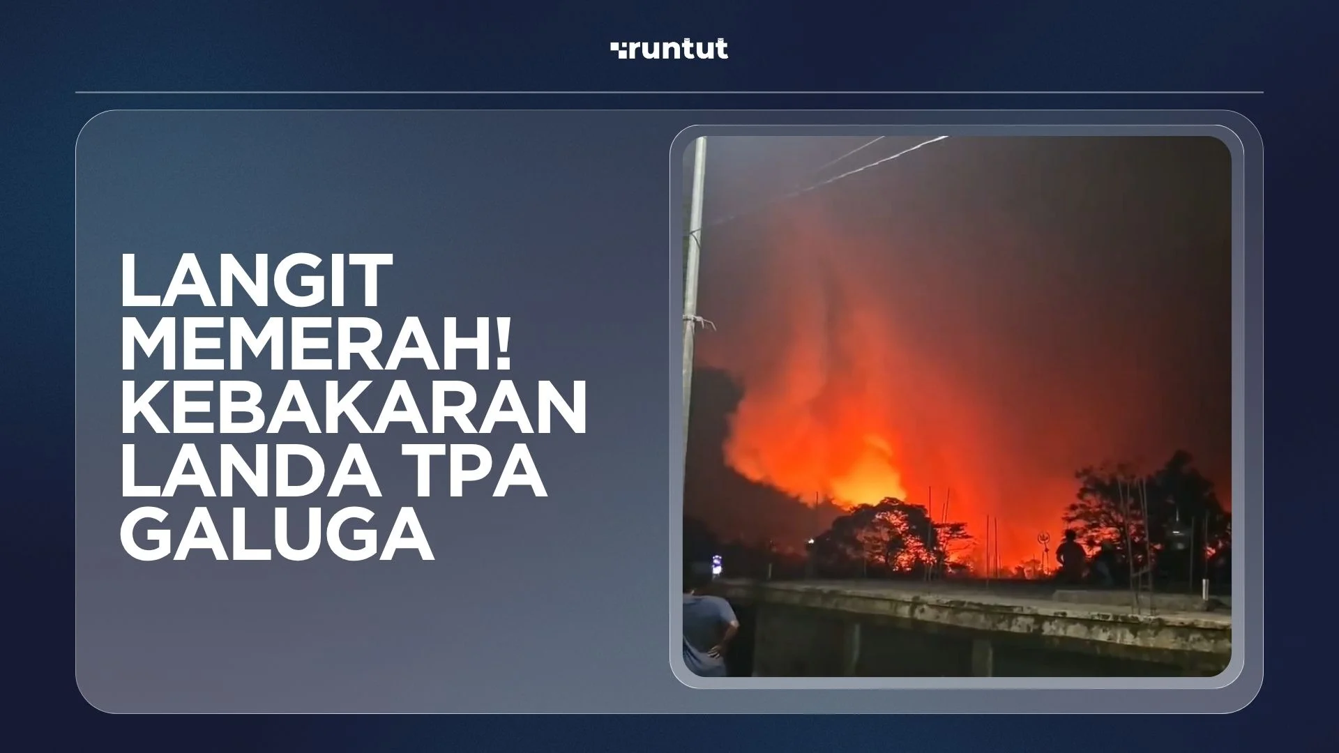Langit Memerah! Kebakaran Landa TPA Galuga
