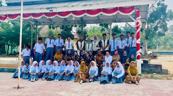 Cek Kesehatan Gratis, KKN Kelompok 42 Universitas Abdurrab Bersama UPT Puskesmas Bangko Kanan