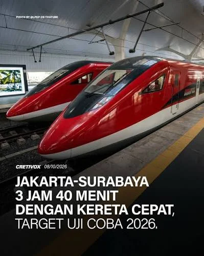 Jakarta-Surabay dengan Kereta Cepat
