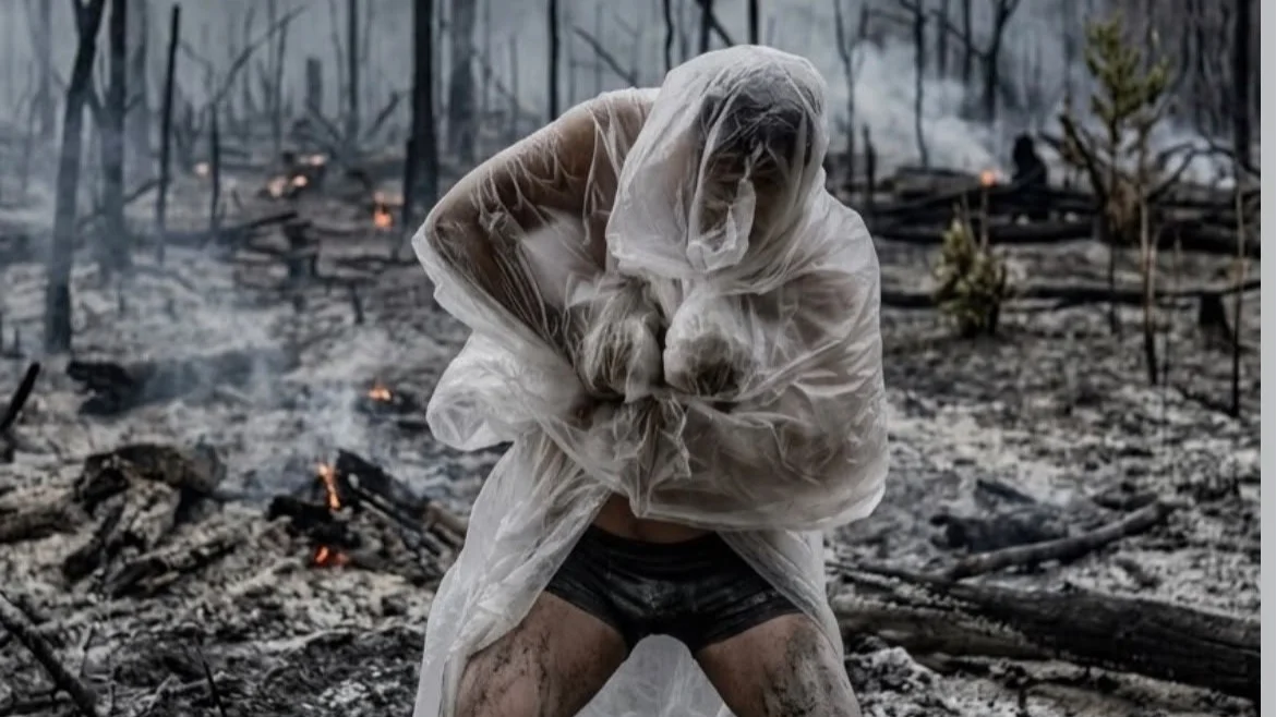 Potret pertunjukan teatrikal sebagai bentuk kritik kebakaran hutan di Jambi dan Palembang