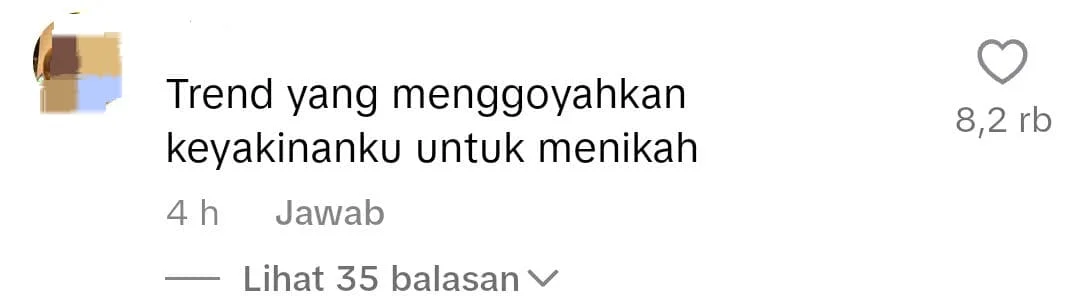 Komentar warganet mengenai tren "Stop The Wedding!'